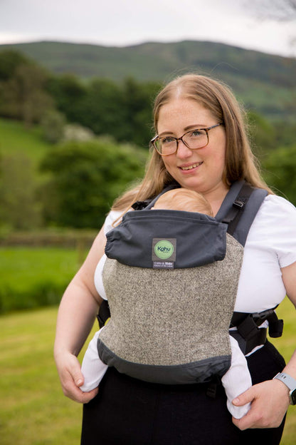 KāhuBaby Carrier - Dove Crag Herdwick Tweed-Buckled carriers-KahuBaby-Koala Slings - FREE, fast UK shipping