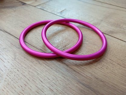 Sling Rings for Baby Slings (pair)-Accessories-KahuBaby-Matte Pink (large)-Koala Slings - FREE, fast UK shipping