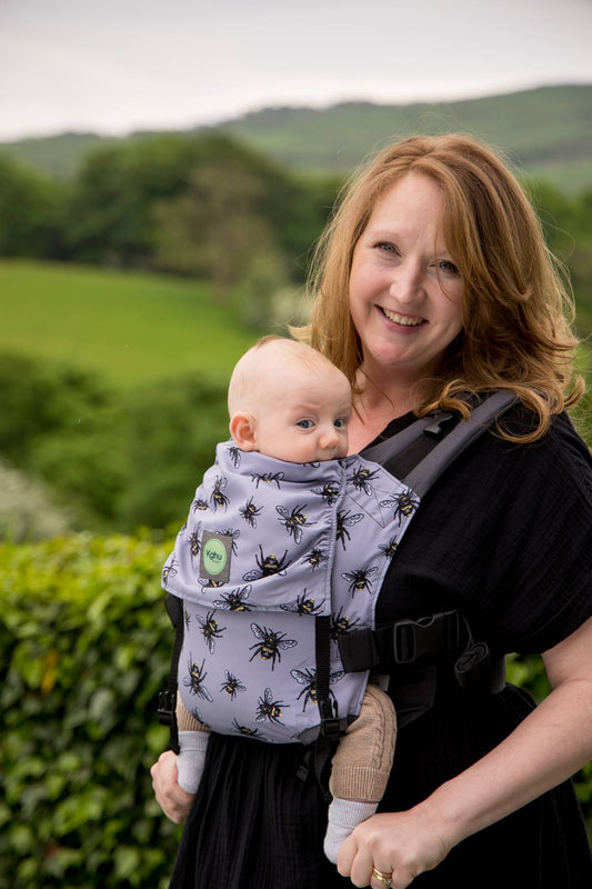 KahuBaby Sunshine Carrier - Busy Bees-Buckled carriers-KahuBaby-Koala Slings - FREE, fast UK shipping