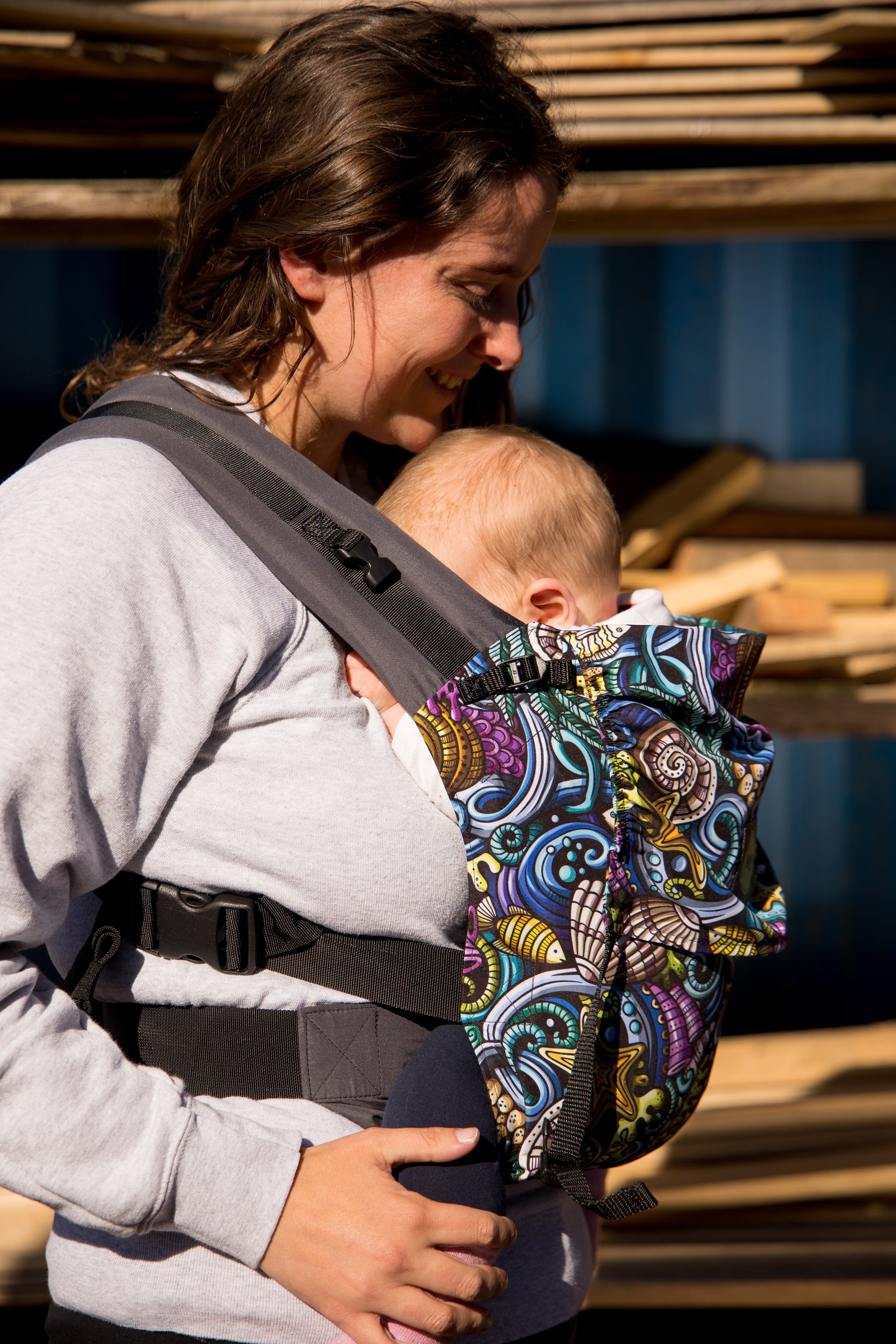 KahuBaby Sunshine Carrier - Moana-Buckled carriers-KahuBaby-Koala Slings - FREE, fast UK shipping