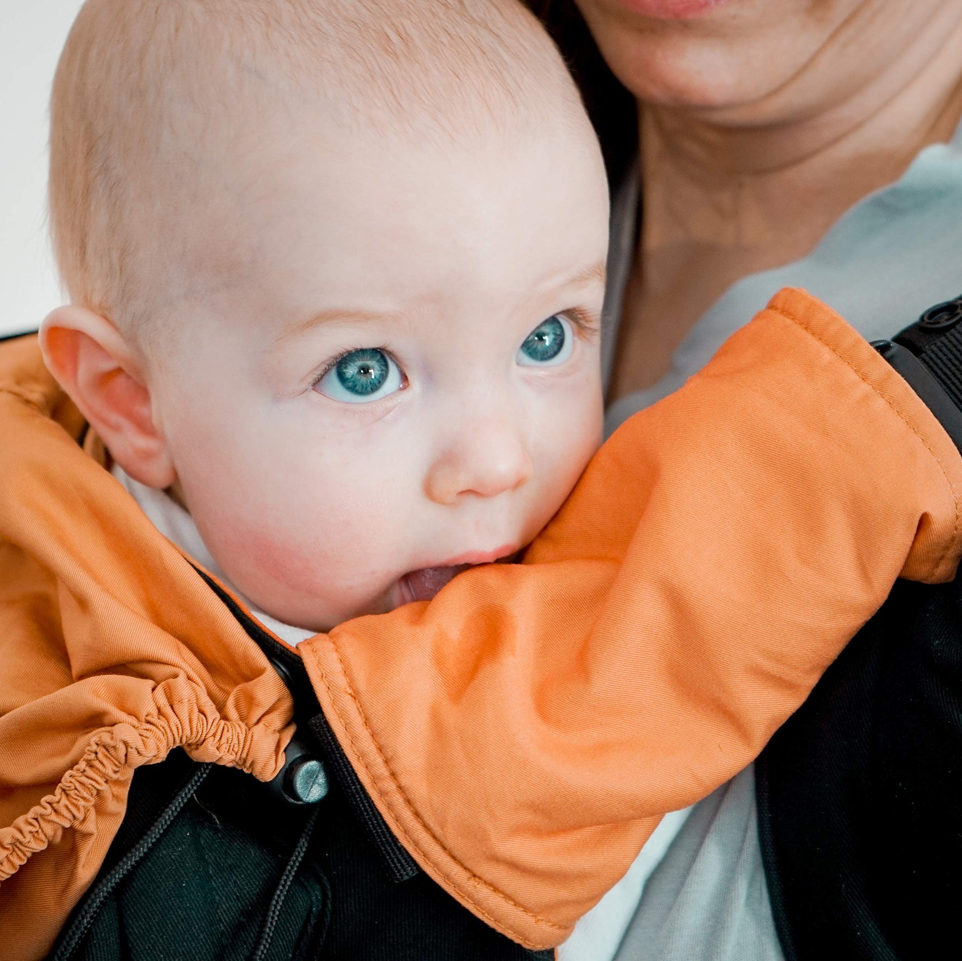 TwinGo Carrier teething pads - TwinGo Carrier suck pads SALE-Accessories-TwinGo Carrier-Orange TwinGo teething pads (pair)-Koala Slings - FREE, fast UK shipping