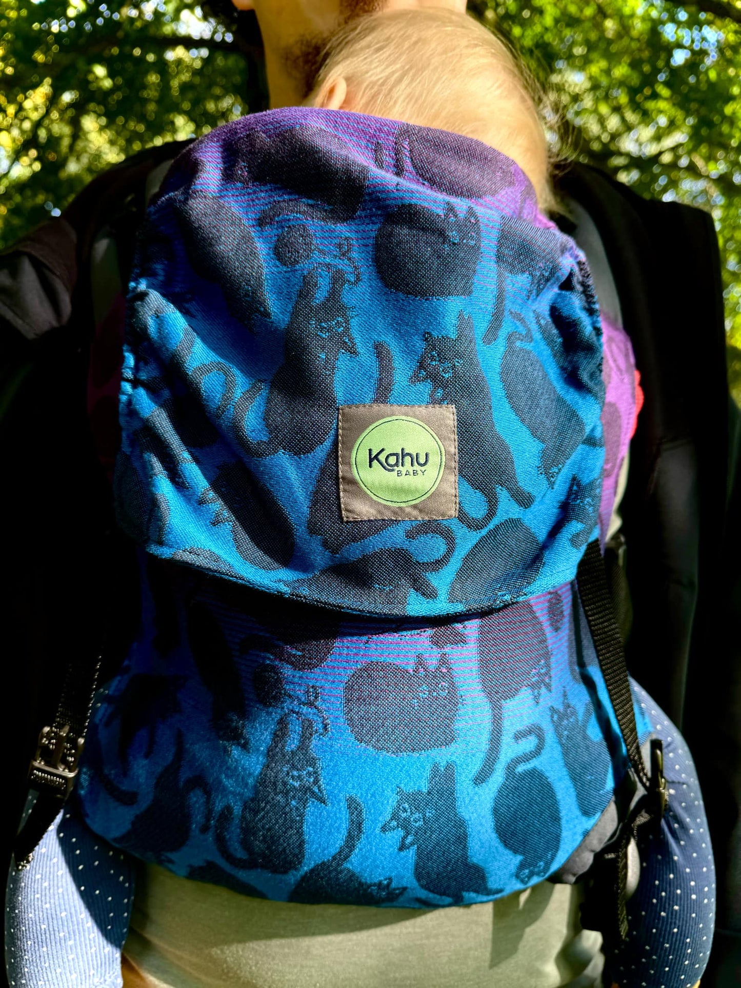 KahuBaby and Yume collaboration carrier - Cutie Cats-Buckled carriers-KahuBaby-Koala Slings - FREE, fast UK shipping