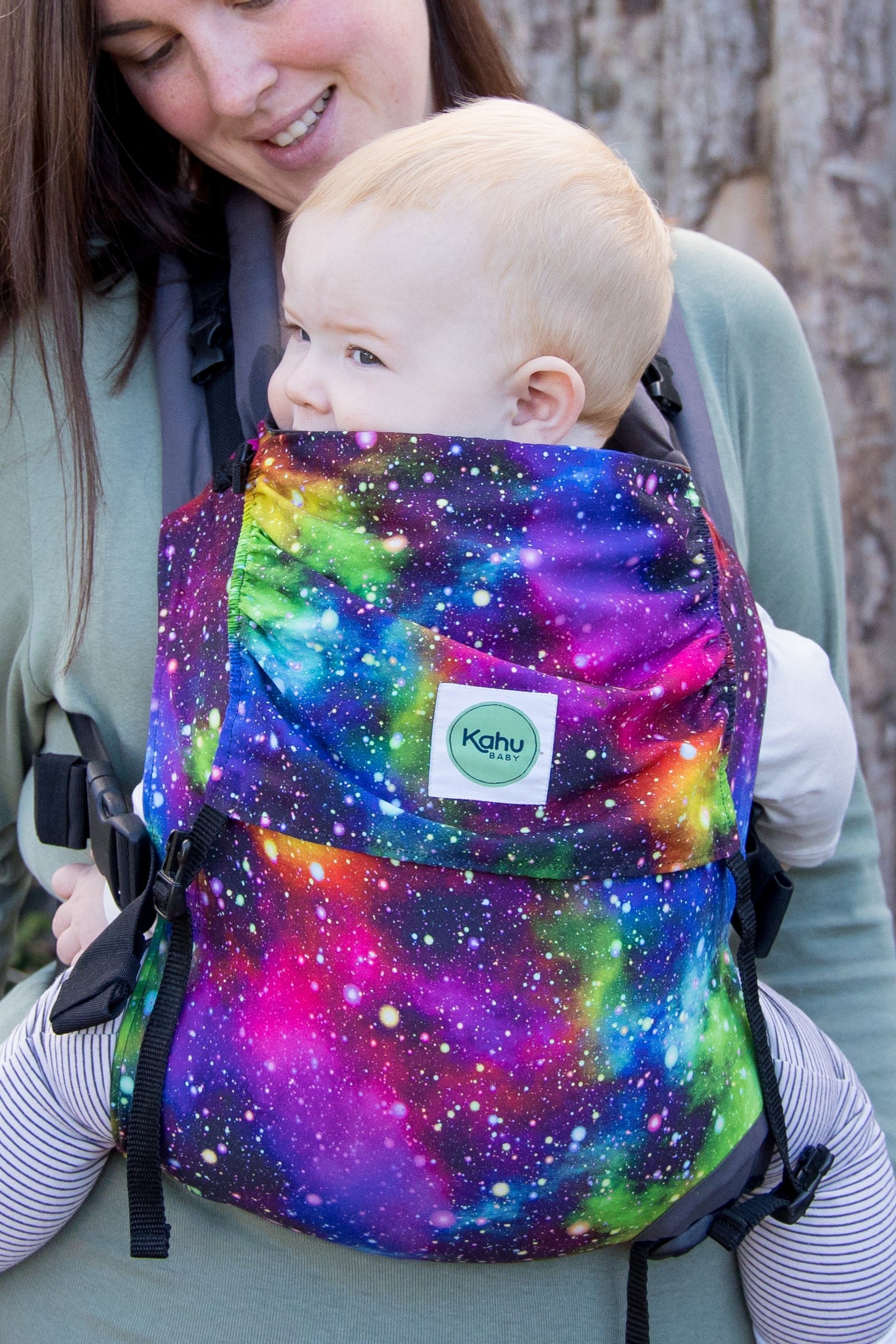 KahuBaby Sunshine Carrier - Rainbow Galaxy-Buckled carriers-KahuBaby-Koala Slings - FREE, fast UK shipping