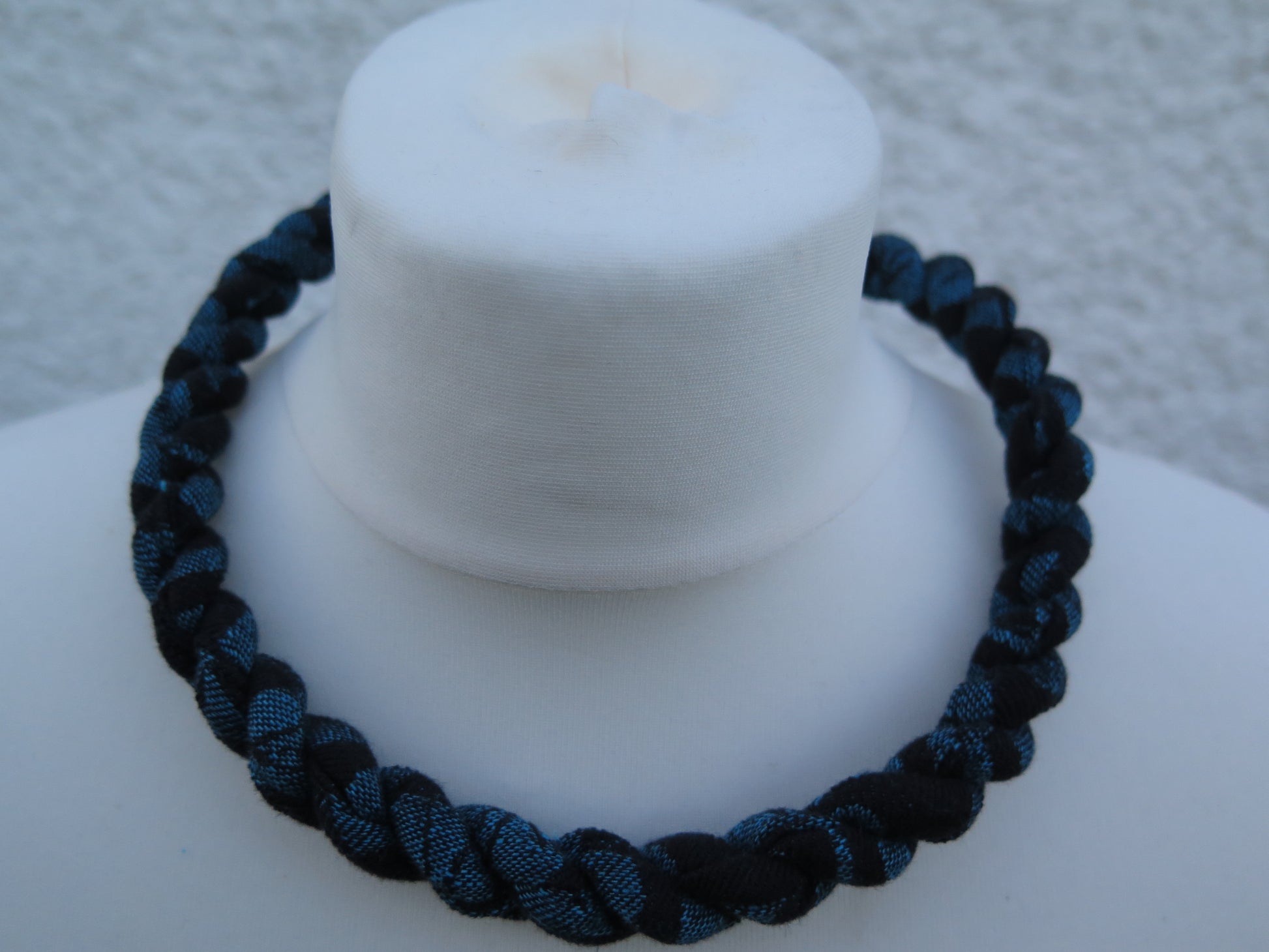 Slingamebob Babywearing Necklaces-Accessories-Slingamebob-Yaro La Fleur Aqua Black Linen-Koala Slings - FREE, fast UK shipping