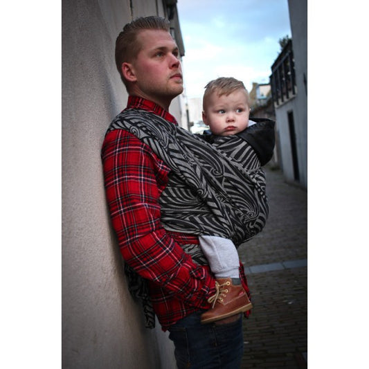 Yaro Woven Wrap - Repreve blends SALE-Woven Wraps-Yaro Slings-Yaro Dandy Black and White Repreve-Size 2 (2.6m)-Koala Slings - FREE, fast UK shipping